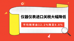 儀器儀表進(jìn)口關(guān)稅大幅降低是機(jī)遇也是挑戰(zhàn) 國內(nèi)儀表企業(yè)任重道遠(yuǎn)